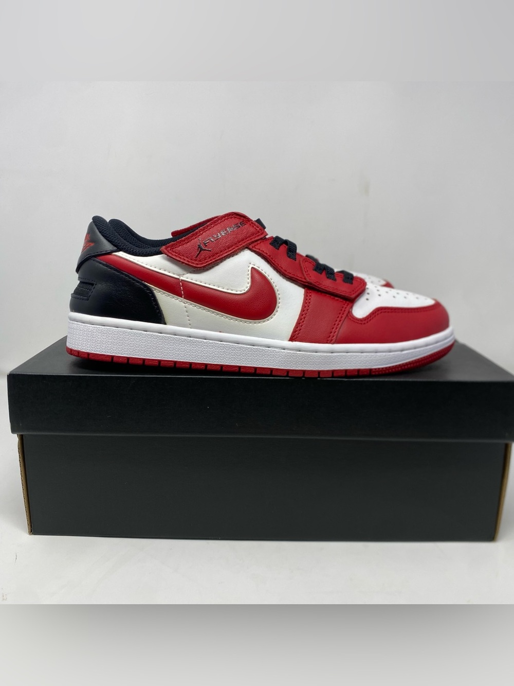 Nike Air Jordan 1 Low FlyEase Gym Red White Black DM1206-163 Men’s 9.5
